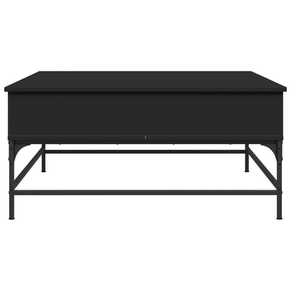 Couchtisch Schwarz 95x95x45 cm Holzwerkstoff und Metall