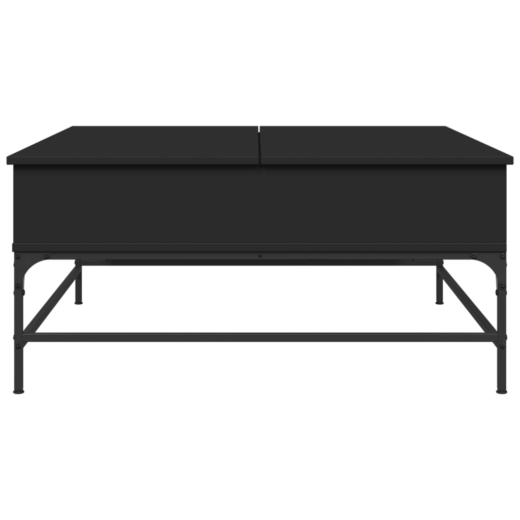 Couchtisch Schwarz 95x95x45 cm Holzwerkstoff und Metall