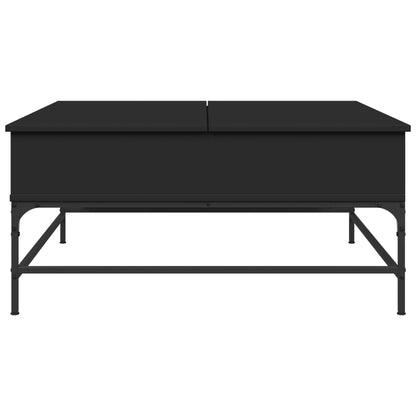 Couchtisch Schwarz 95x95x45 cm Holzwerkstoff und Metall