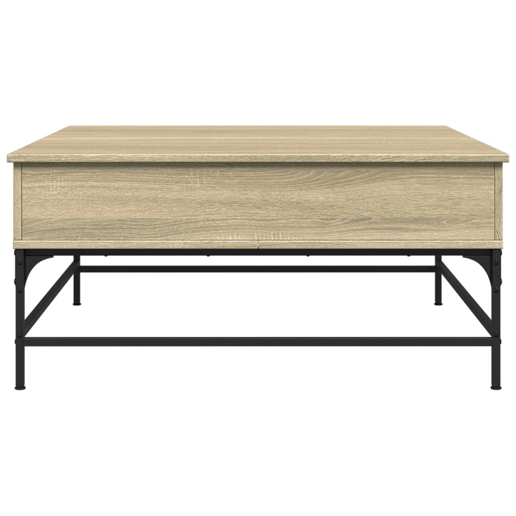 Couchtisch Sonoma-Eiche 95x95x45 cm Holzwerkstoff und Metall