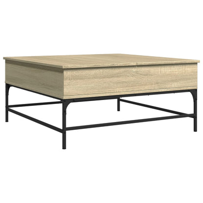 Couchtisch Sonoma-Eiche 95x95x45 cm Holzwerkstoff und Metall