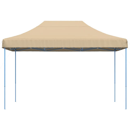 Partyzelt Faltbar Pop-Up Beige 410x279x315 cm