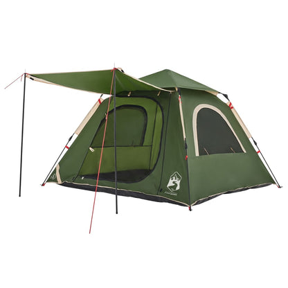 Kuppel-Campingzelt 4 Personen Grün Quick Release