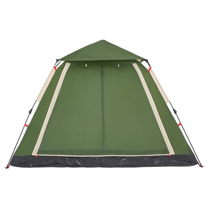 Kuppel-Campingzelt 5 Personen Grün Quick Release