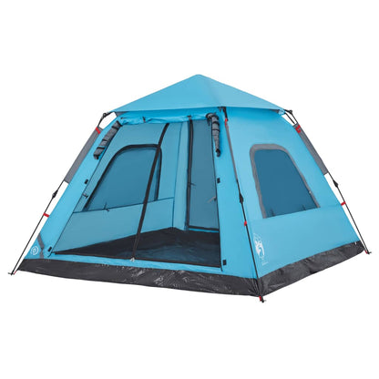 Kuppel-Campingzelt 5 Personen Blau Quick Release