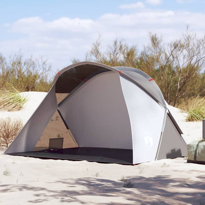 Strandzelt 2 Personen Grau Pop-Up Wasserdicht