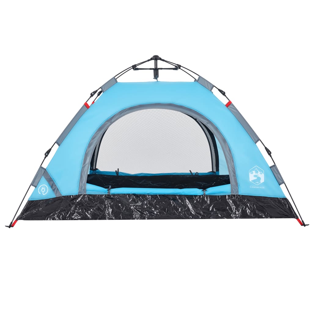 Campingzelt 2 Personen Blau Quick Release