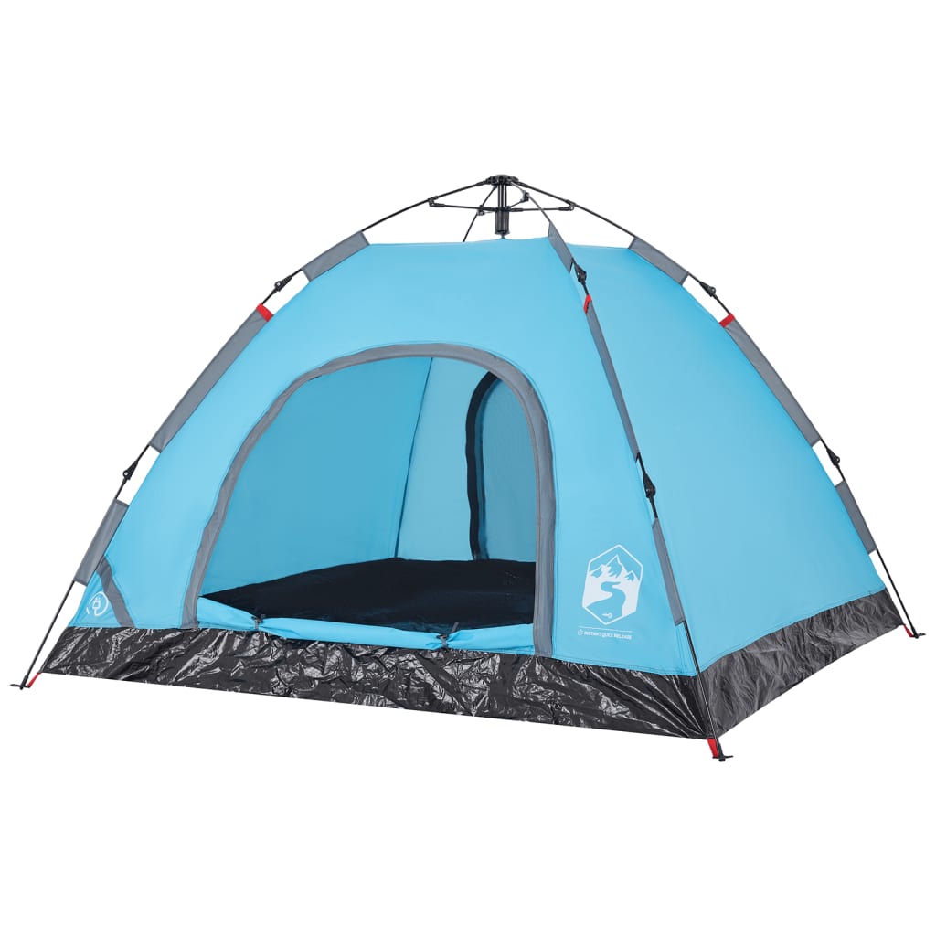 Campingzelt 3 Personen Blau Quick Release