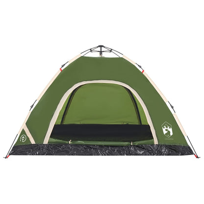 Campingzelt 4 Personen Grün Quick Release