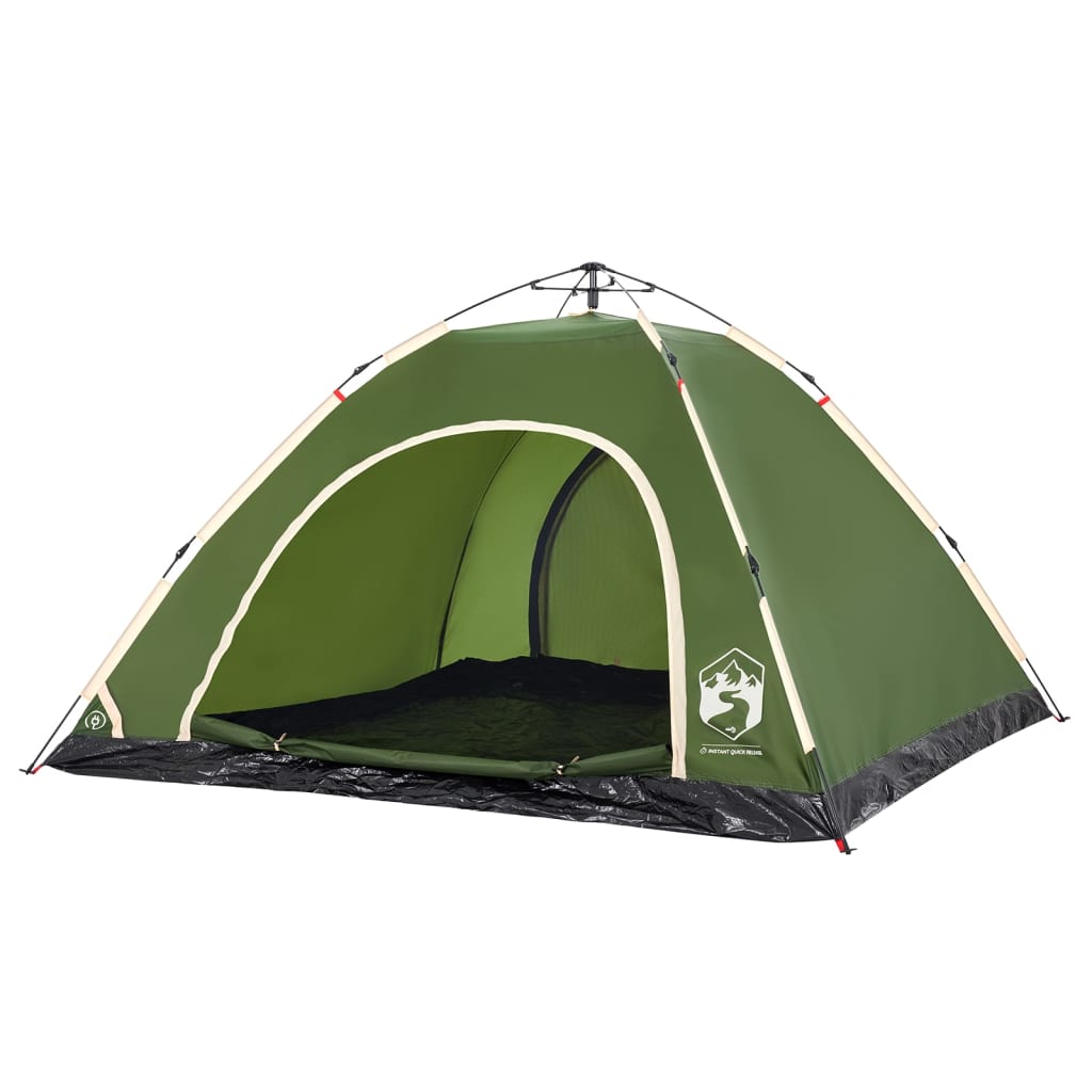 Campingzelt 5 Personen Grün Quick Release