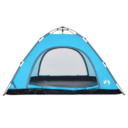 Campingzelt 5 Personen Blau Quick Release