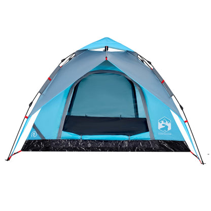 Kuppel-Campingzelt 4 Personen Blau Quick Release