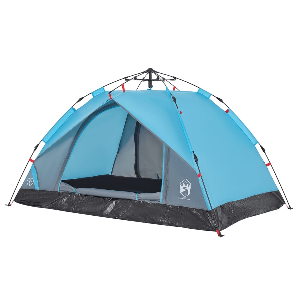 Kuppel-Campingzelt 2 Personen Blau Quick Release