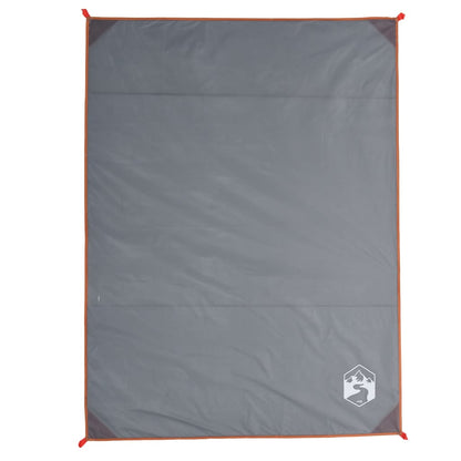 Picknickdecke mit Heringen Grau und Orange 205x155 cm