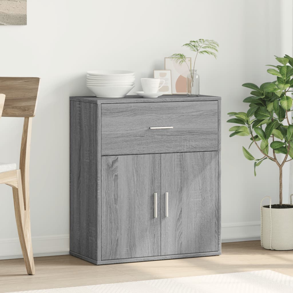 Sideboard Grau Sonoma-Eiche 60x31x70 cm Holzwerkstoff