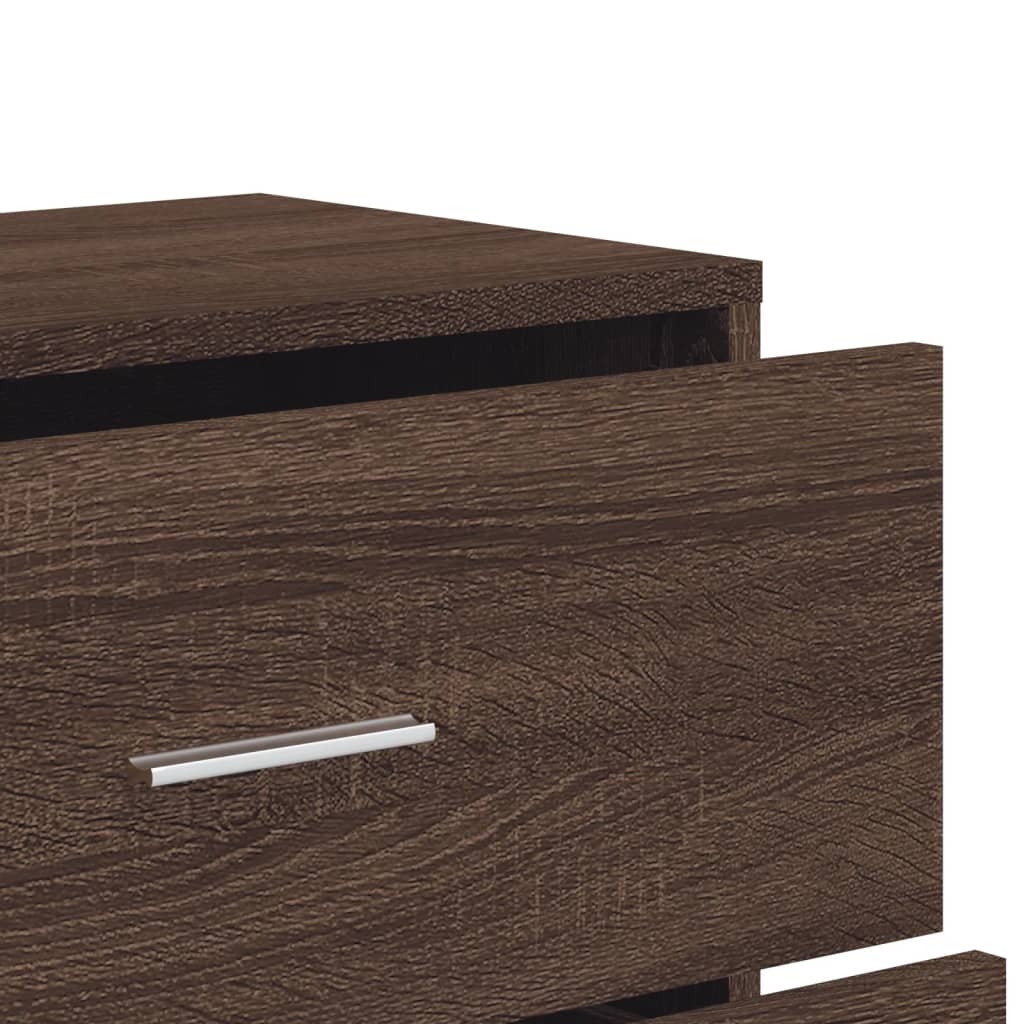 Sideboard Braun Eichen-Optik 60x31x84 cm Holzwerkstoff