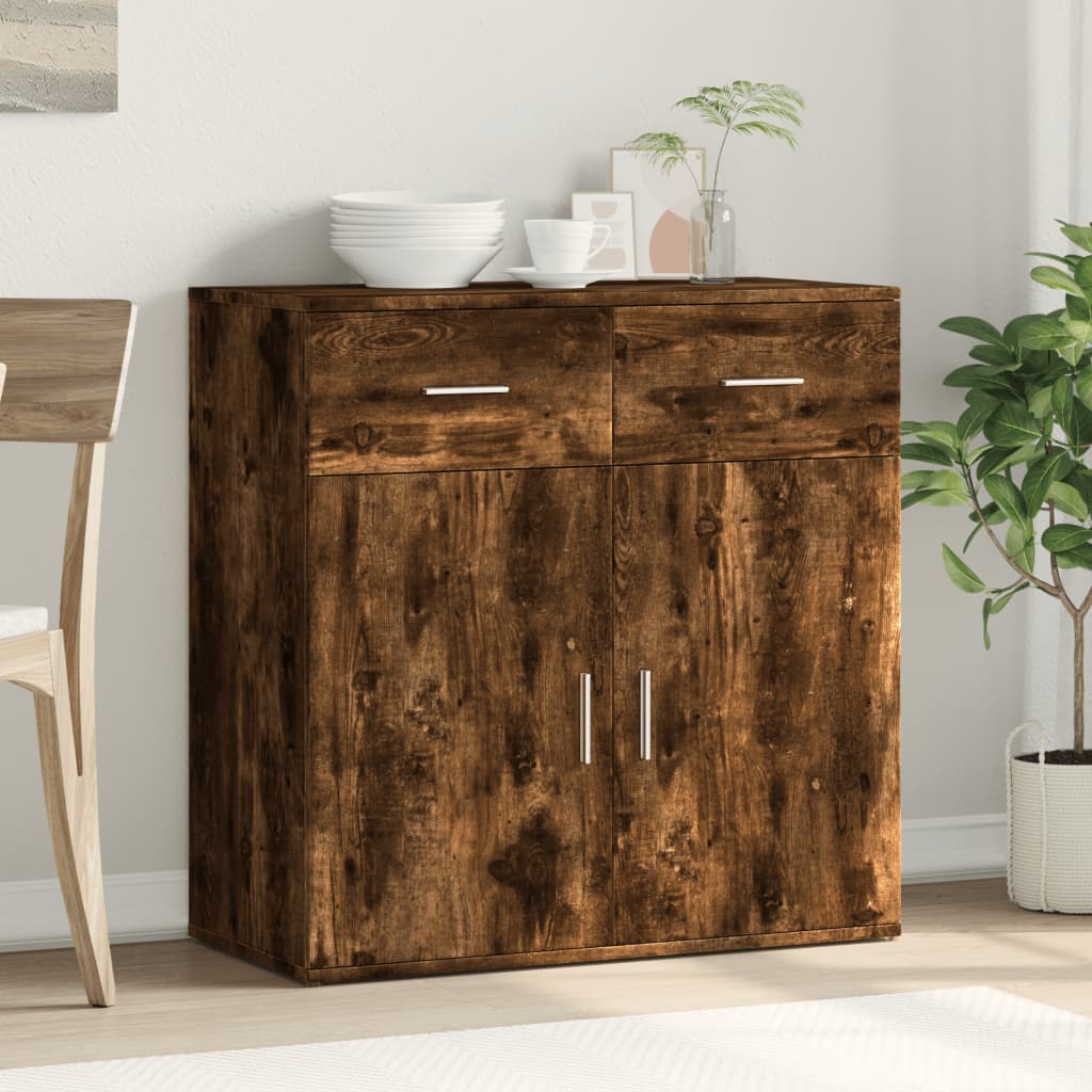 Sideboard Räuchereiche 79x38x80 cm Holzwerkstoff