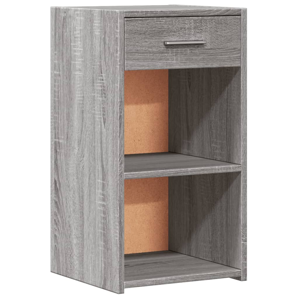 Nachttische 2 Stk. Grau Sonoma 35x34x65 cm Holzwerkstoff