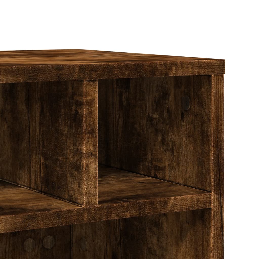 Druckerständer mit Rollen Räuchereiche 41x32x34,5 cm