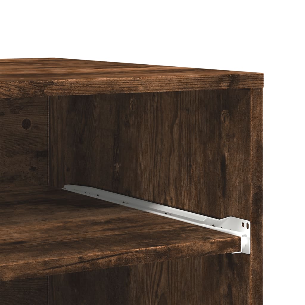 Druckerständer mit Rollen Räuchereiche 60x48x74 cm