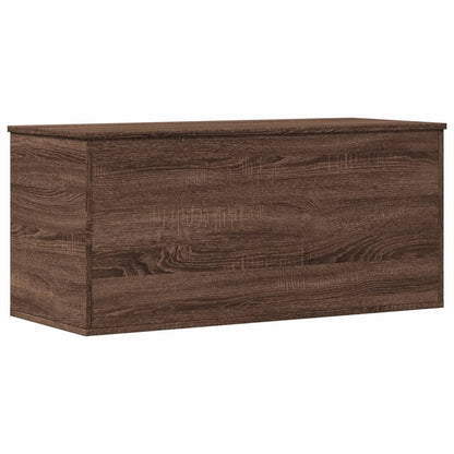 Truhe Braun Eichen-Optik 100x42x46 cm Holzwerkstoff