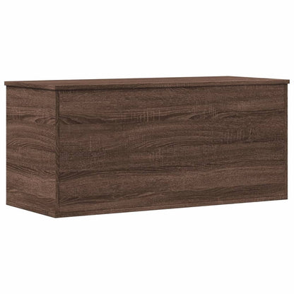 Truhe Braun Eichen-Optik 100x42x46 cm Holzwerkstoff