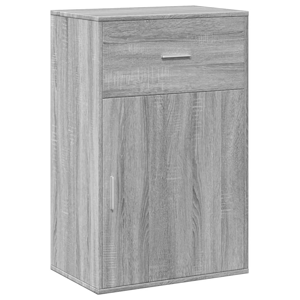 Beistellschrank Grau Sonoma 56,5x39x90 cm Holzwerkstoff