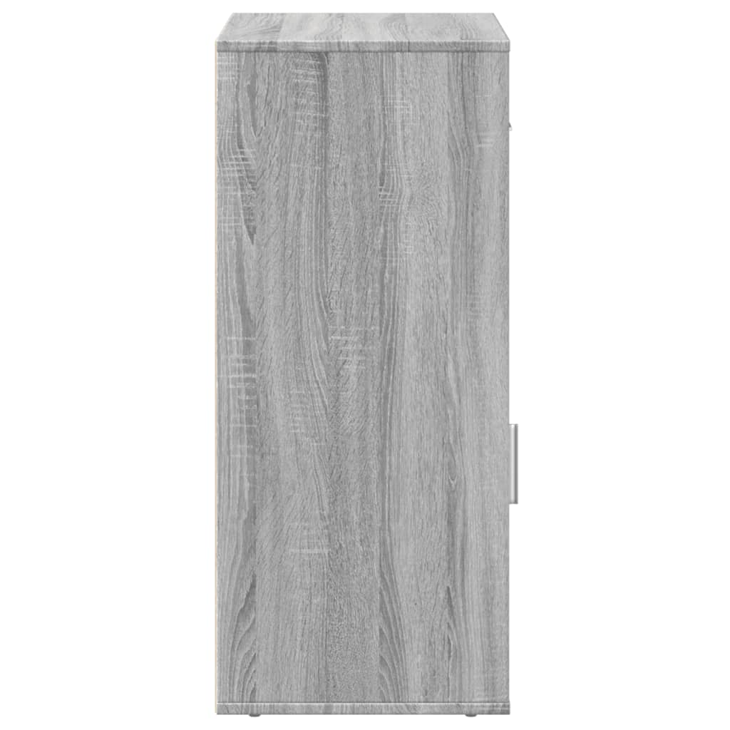 Beistellschrank Grau Sonoma 56,5x39x90 cm Holzwerkstoff