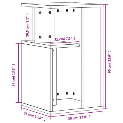 Beistelltisch Sonoma-Eiche 35x35x60 cm Holzwerkstoff