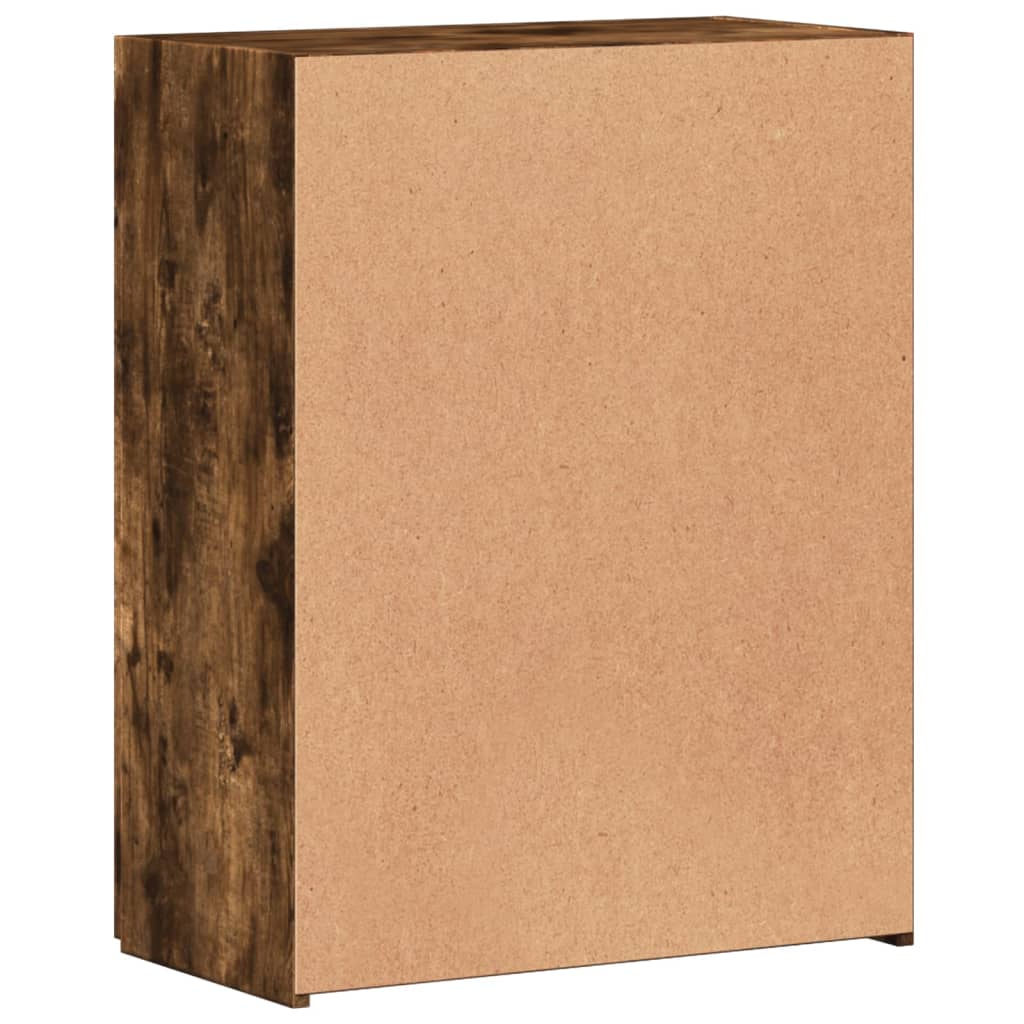 Aktenschrank Räuchereiche 60x32x77,5 cm Holzwerkstoff