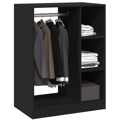 Kleiderschrank Schwarz 77x48x102 cm Holzwerkstoff