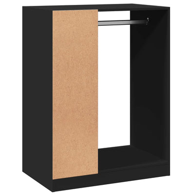 Kleiderschrank Schwarz 77x48x102 cm Holzwerkstoff