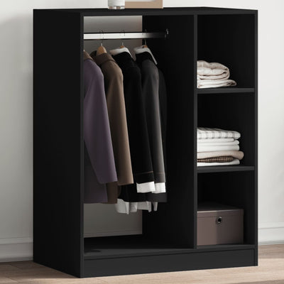 Kleiderschrank Schwarz 77x48x102 cm Holzwerkstoff