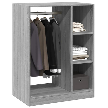 Kleiderschrank Grau Sonoma 77x48x102 cm Holzwerkstoff