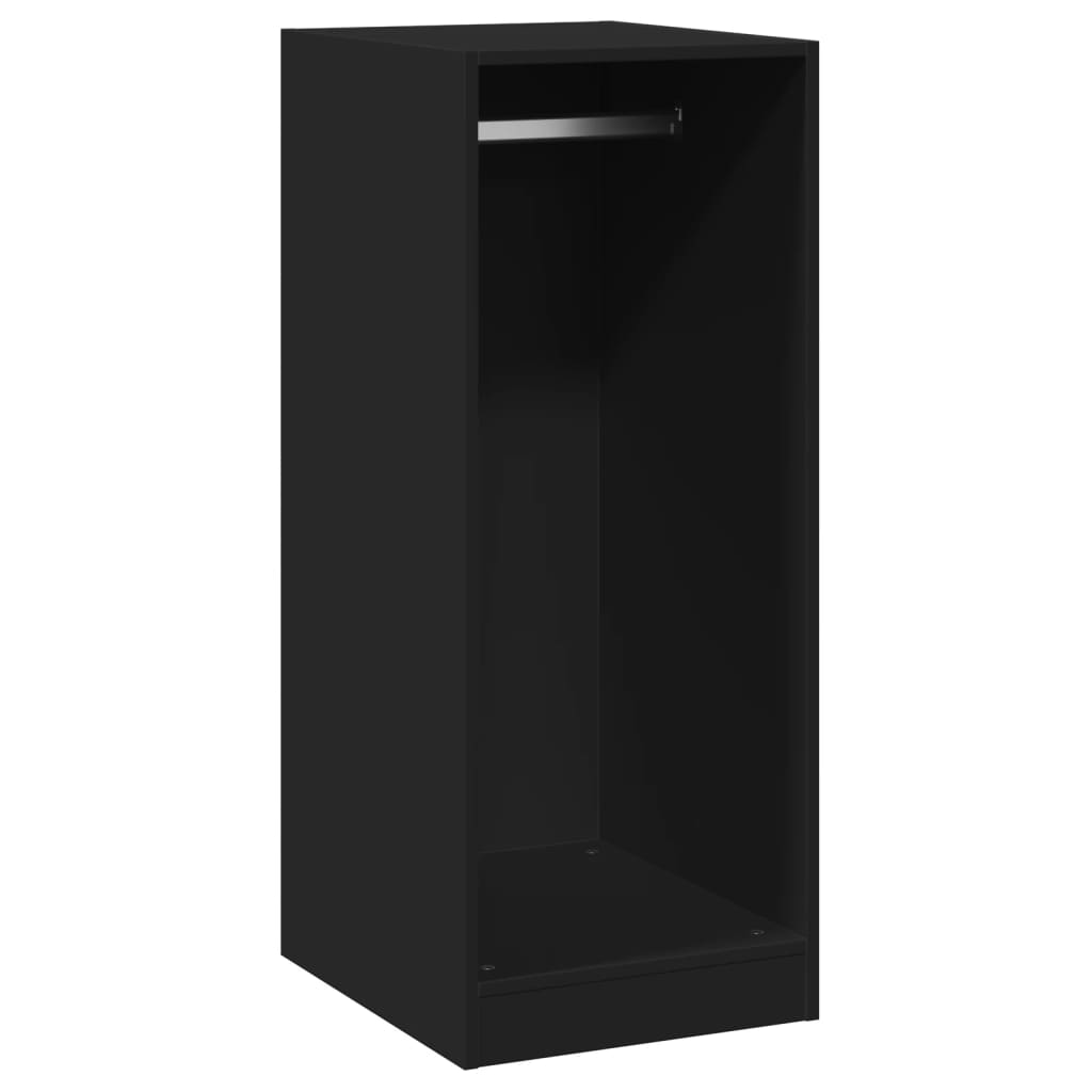 Kleiderschrank Schwarz 48x41x102 cm Holzwerkstoff