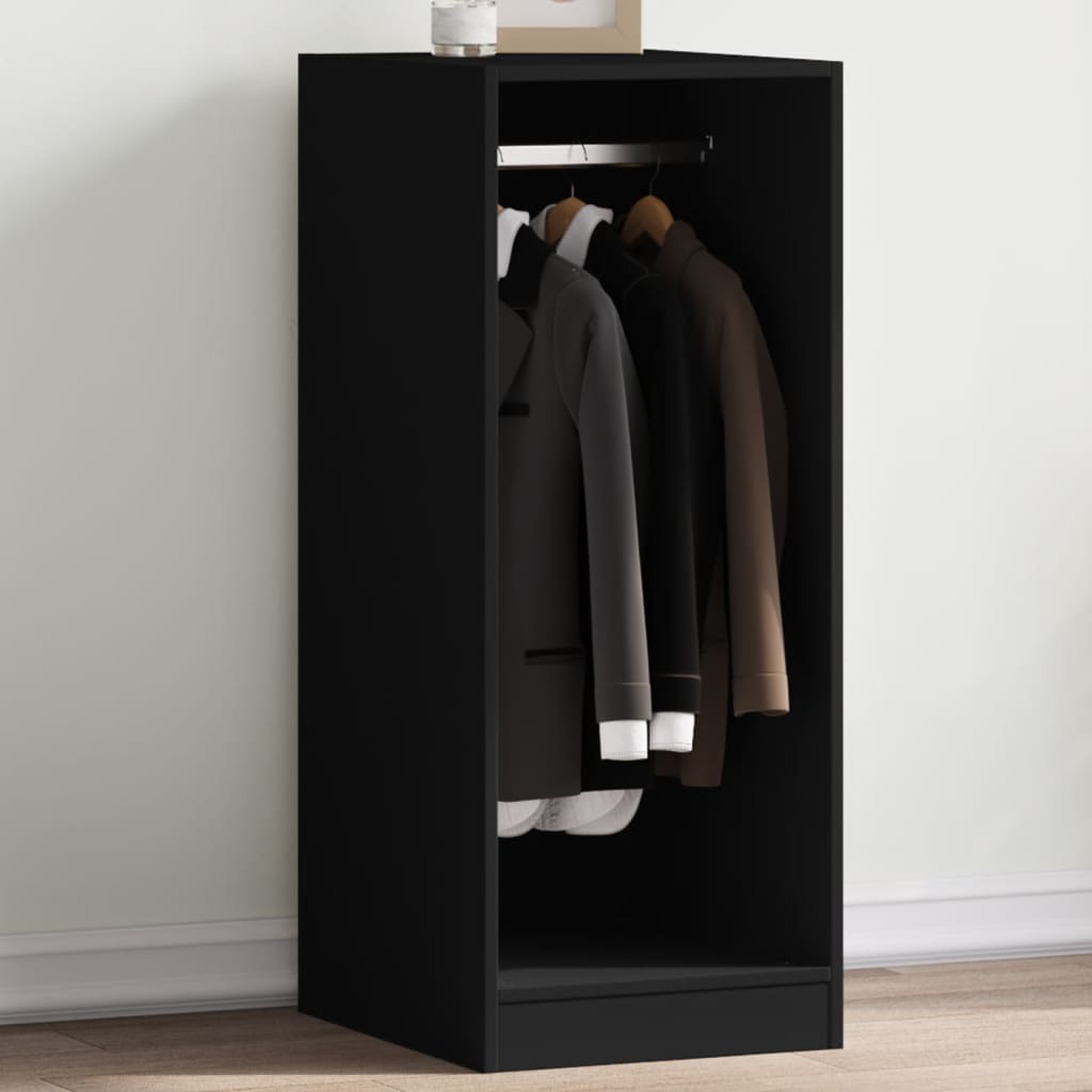 Kleiderschrank Schwarz 48x41x102 cm Holzwerkstoff