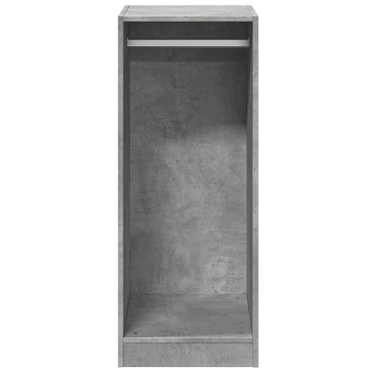 Kleiderschrank Betongrau 48x41x102 cm Holzwerkstoff