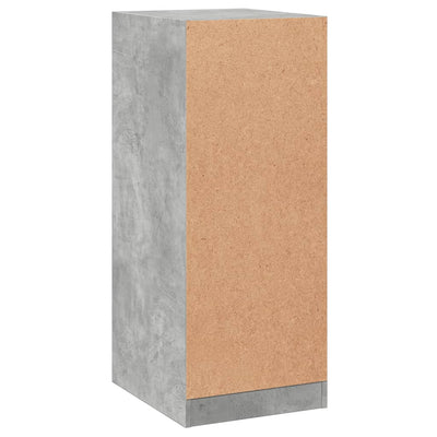 Kleiderschrank Betongrau 48x41x102 cm Holzwerkstoff