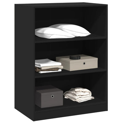 Kleiderschrank Schwarz 77x48x102 cm Holzwerkstoff