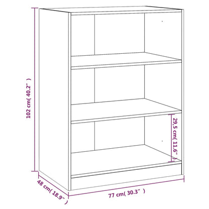 Kleiderschrank Schwarz 77x48x102 cm Holzwerkstoff