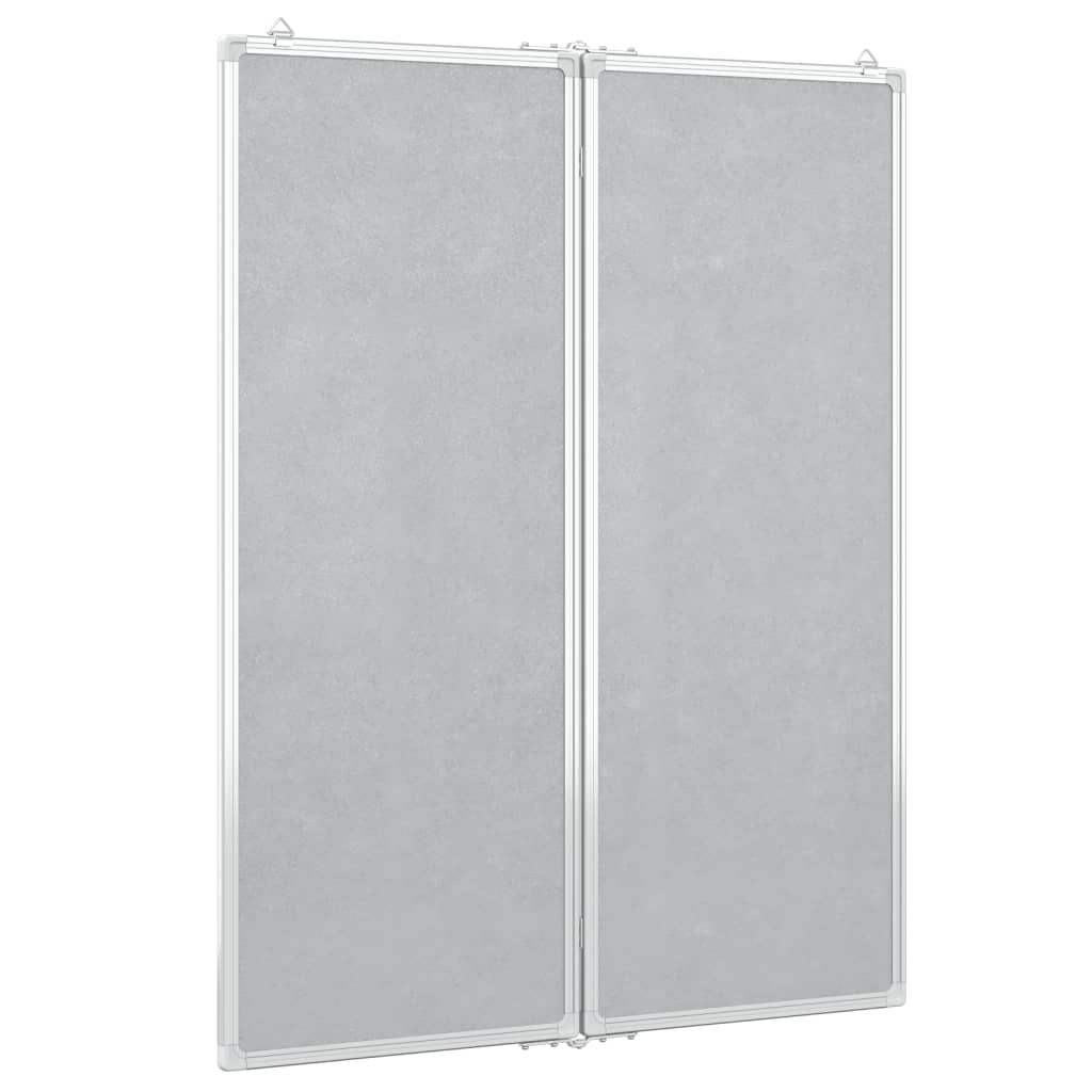 Magnetisches Whiteboard Klappbar 80x100x1,7 cm Aluminium