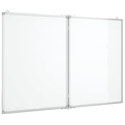 Magnetisches Whiteboard Klappbar 120x100x1,7 cm Aluminium