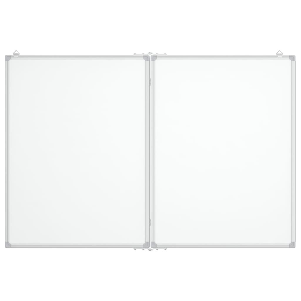 Magnetisches Whiteboard Klappbar 120x100x1,7 cm Aluminium