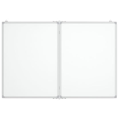 Magnetisches Whiteboard Klappbar 120x100x1,7 cm Aluminium