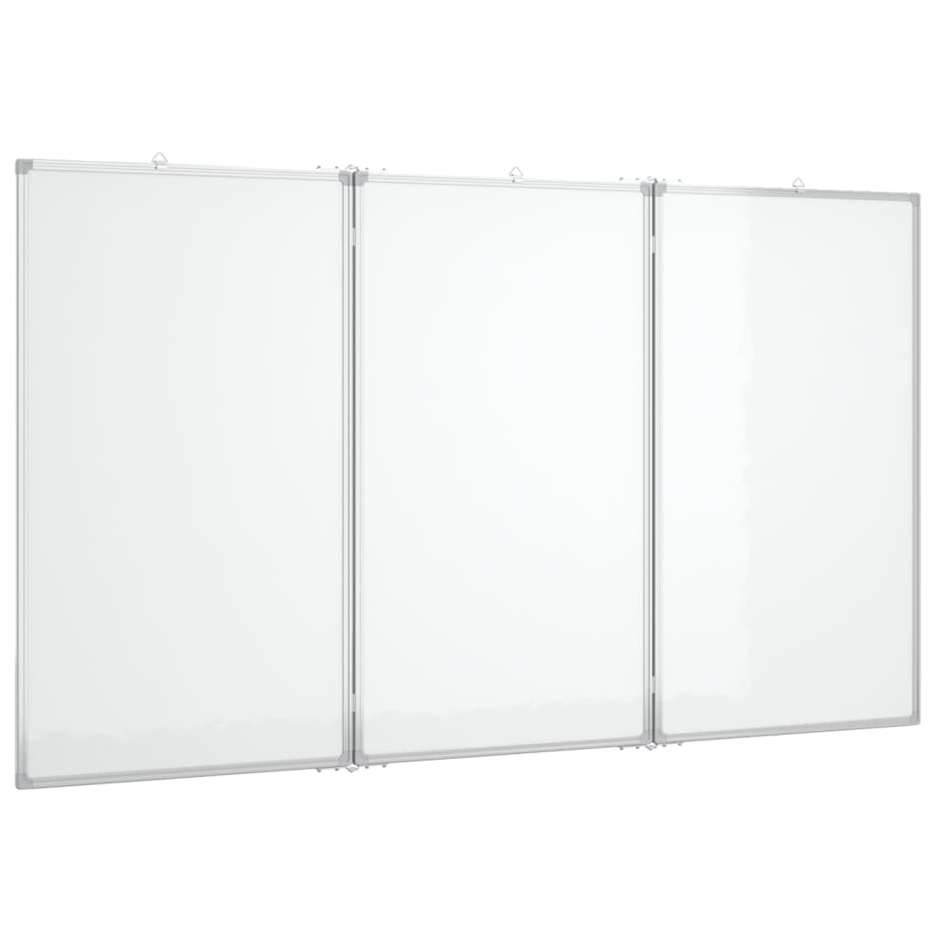 Magnetisches Whiteboard Klappbar 150x80x1,7 cm Aluminium