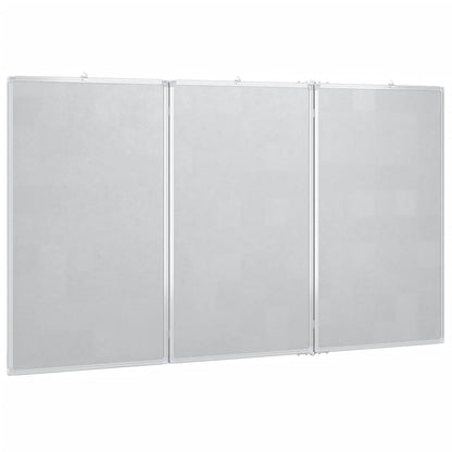 Magnetisches Whiteboard Klappbar 150x80x1,7 cm Aluminium