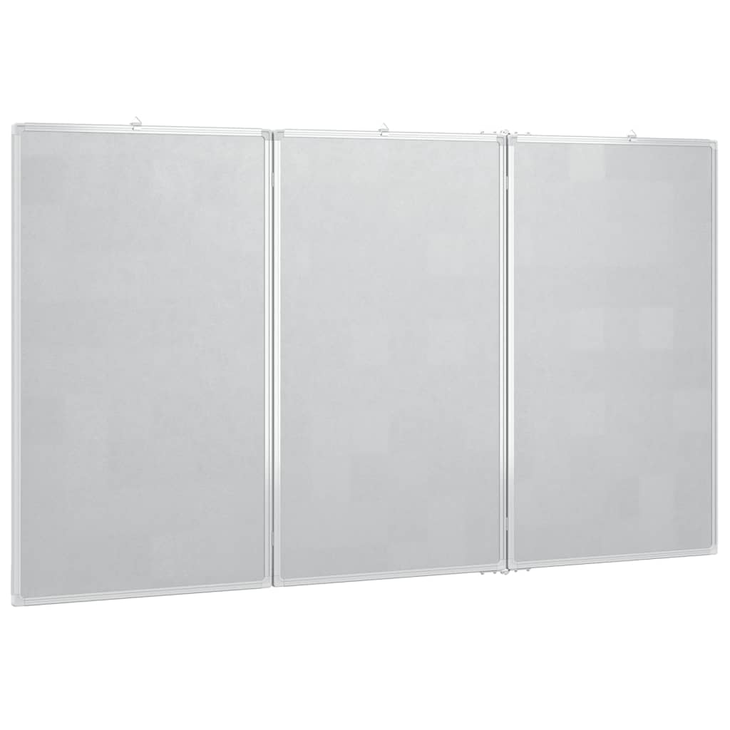 Magnetisches Whiteboard Klappbar 180x100x1,7 cm Aluminium