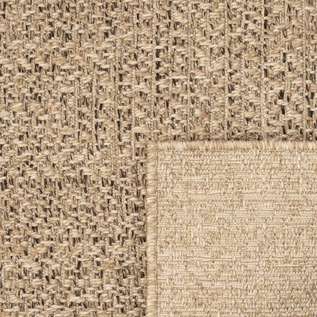 Teppich ZIZUR 60x110 cm Jute-Optik Indoor und Outdoor