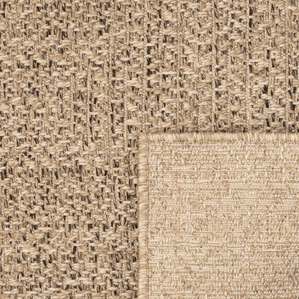 Teppich ZIZUR 80x250 cm Jute-Optik Indoor und Outdoor