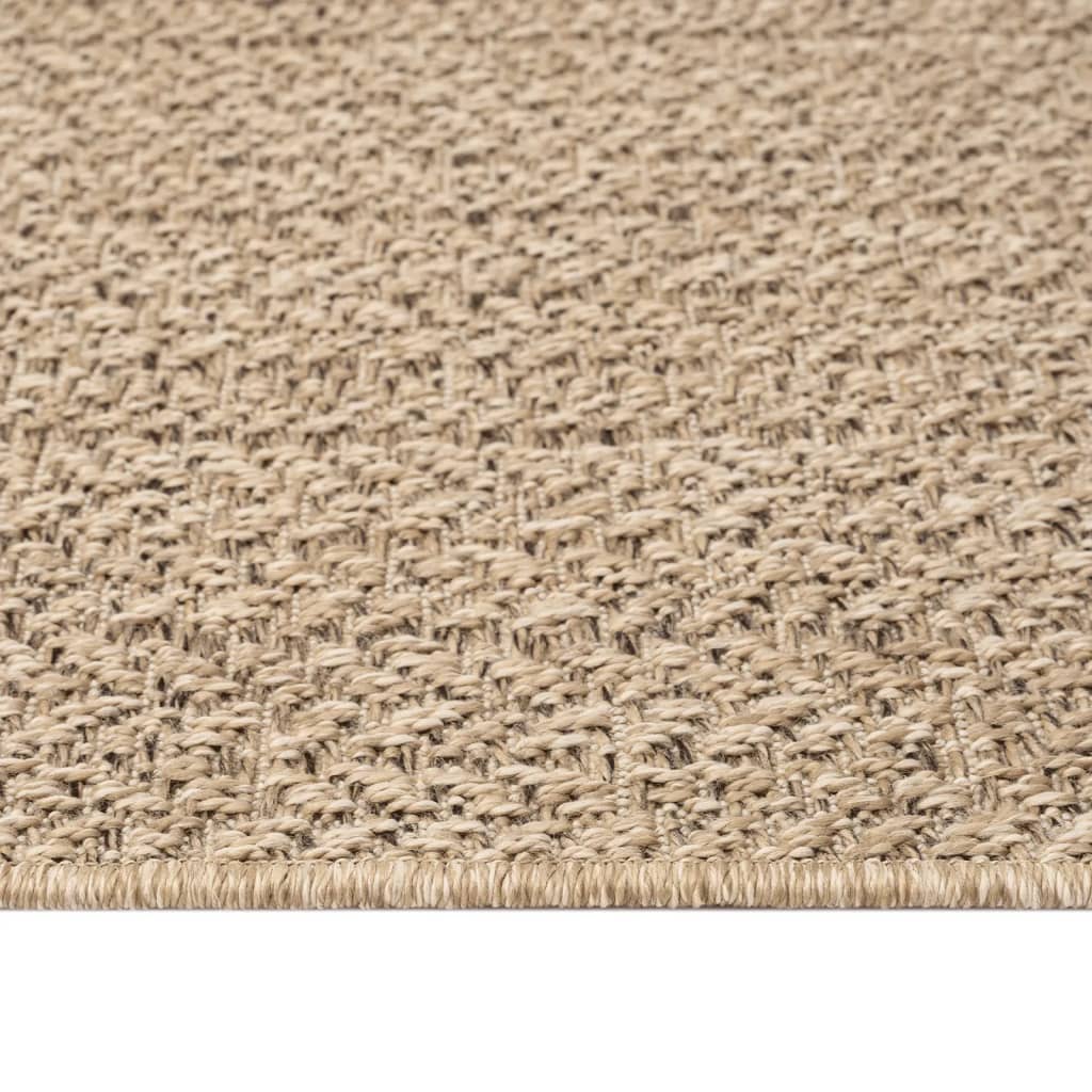 Teppich ZIZUR 80x250 cm Jute-Optik Indoor und Outdoor